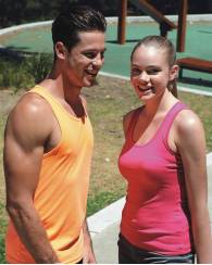 Brushed Action Back Singlet Ladies